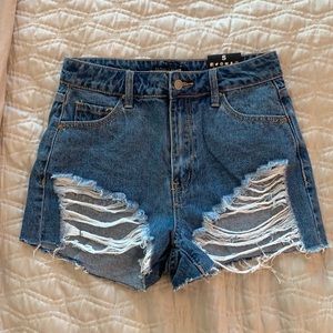 High Waisted Jean Shorts